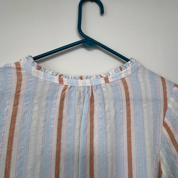 Paige Striped Peasant Blouse - Picture 4 of 6